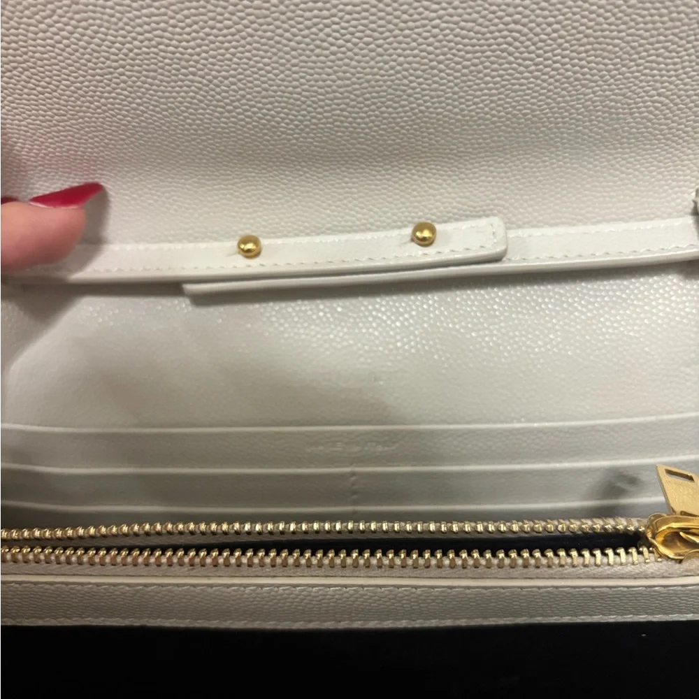 YSL Cream Chain Shoulder Bag - Picture 6 of 12